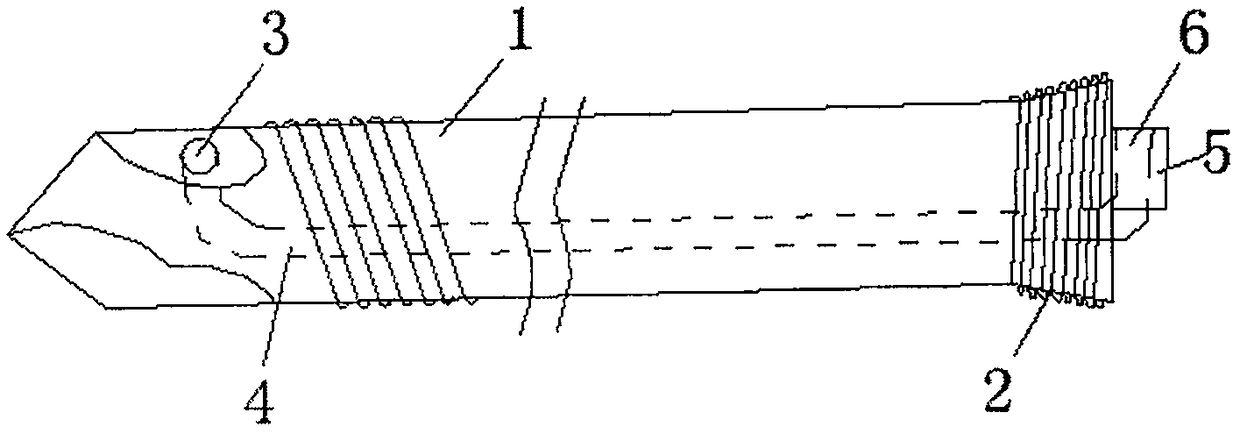 Self-tapping trip bolt and its application