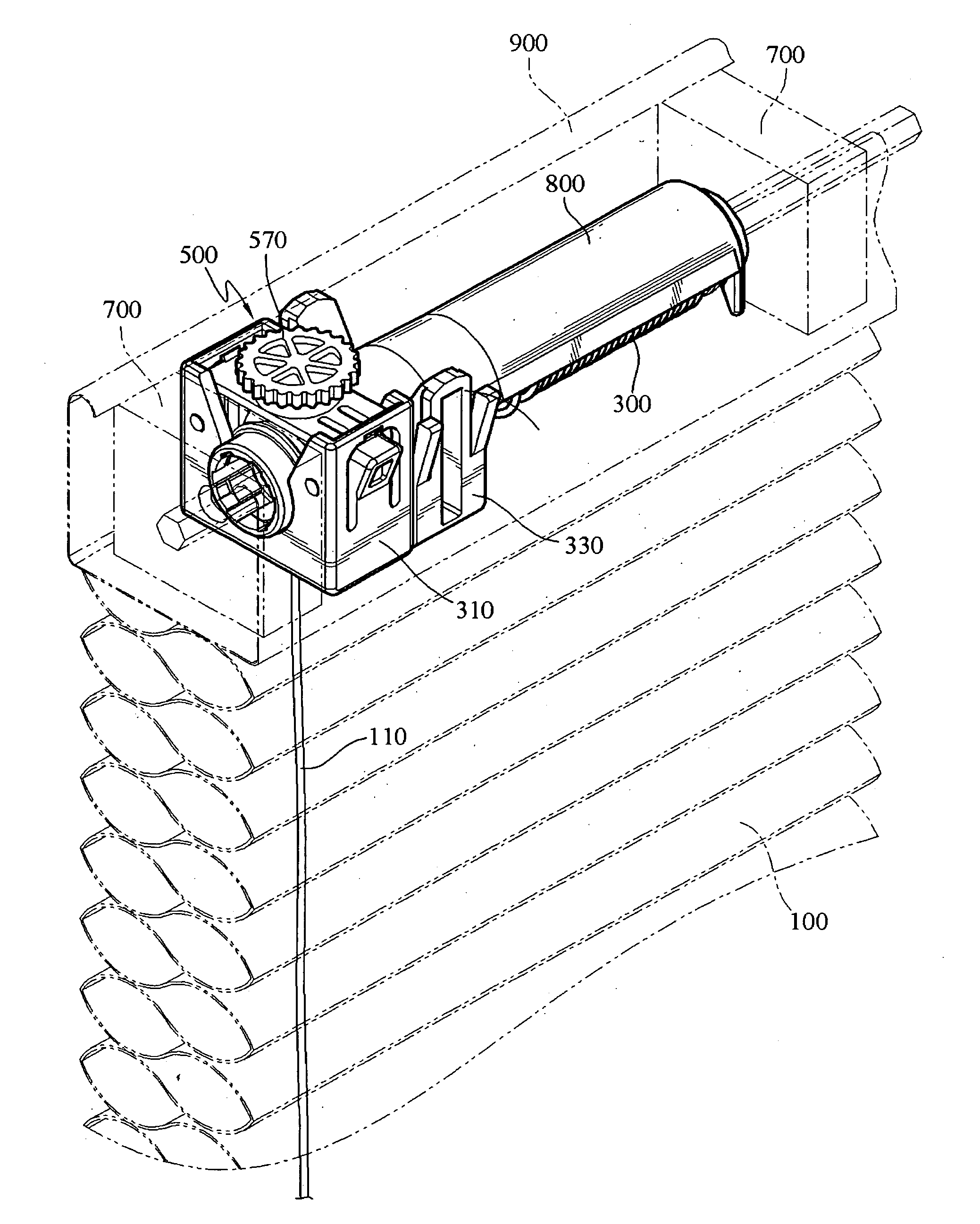 Device for winding suspension cord of blind