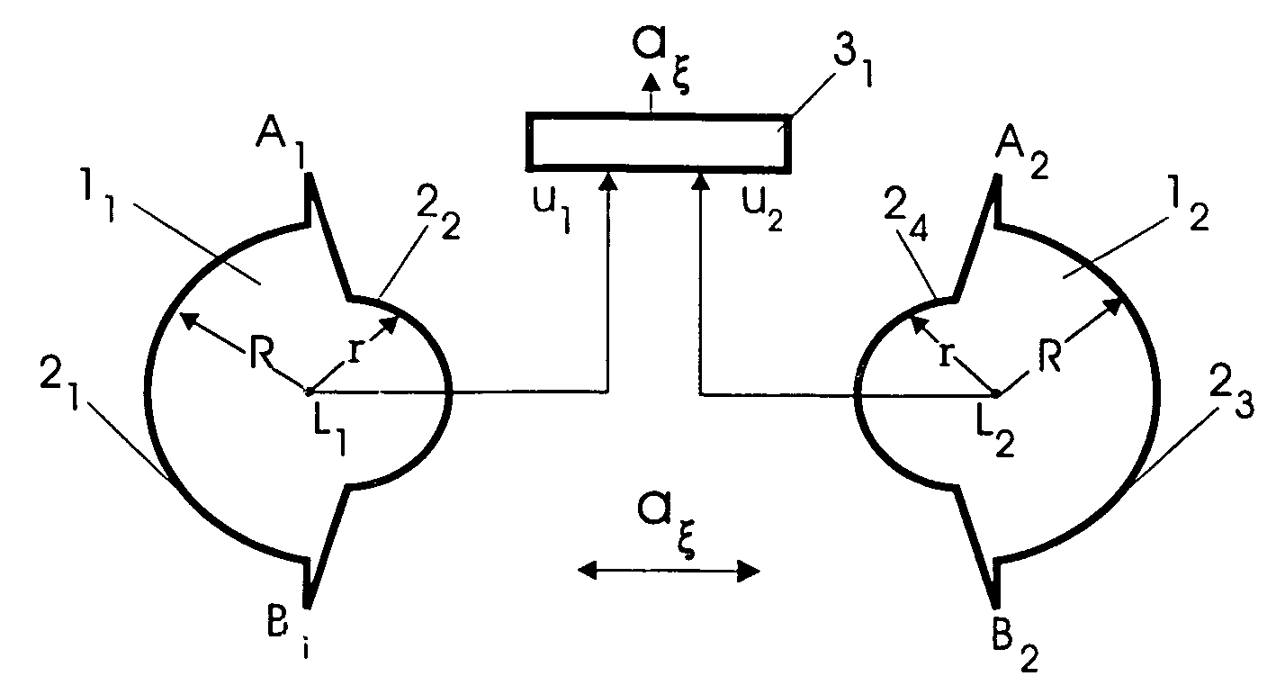 Device for determining acceleration