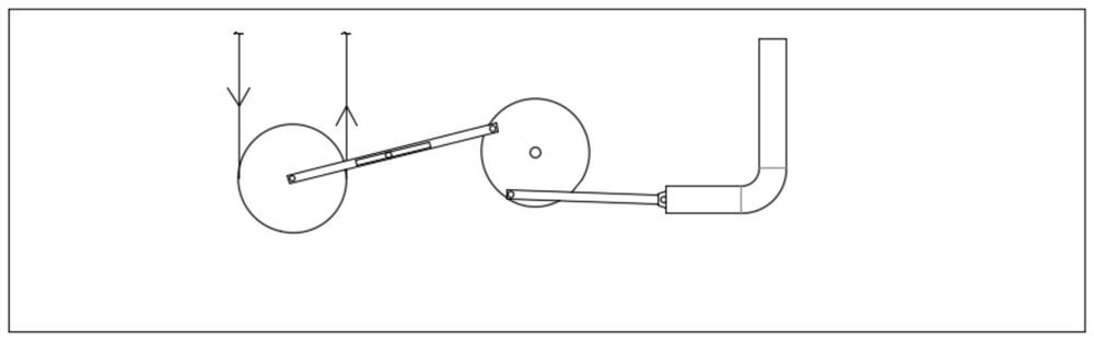 Flexible drawing tension slow control device for metal microwire