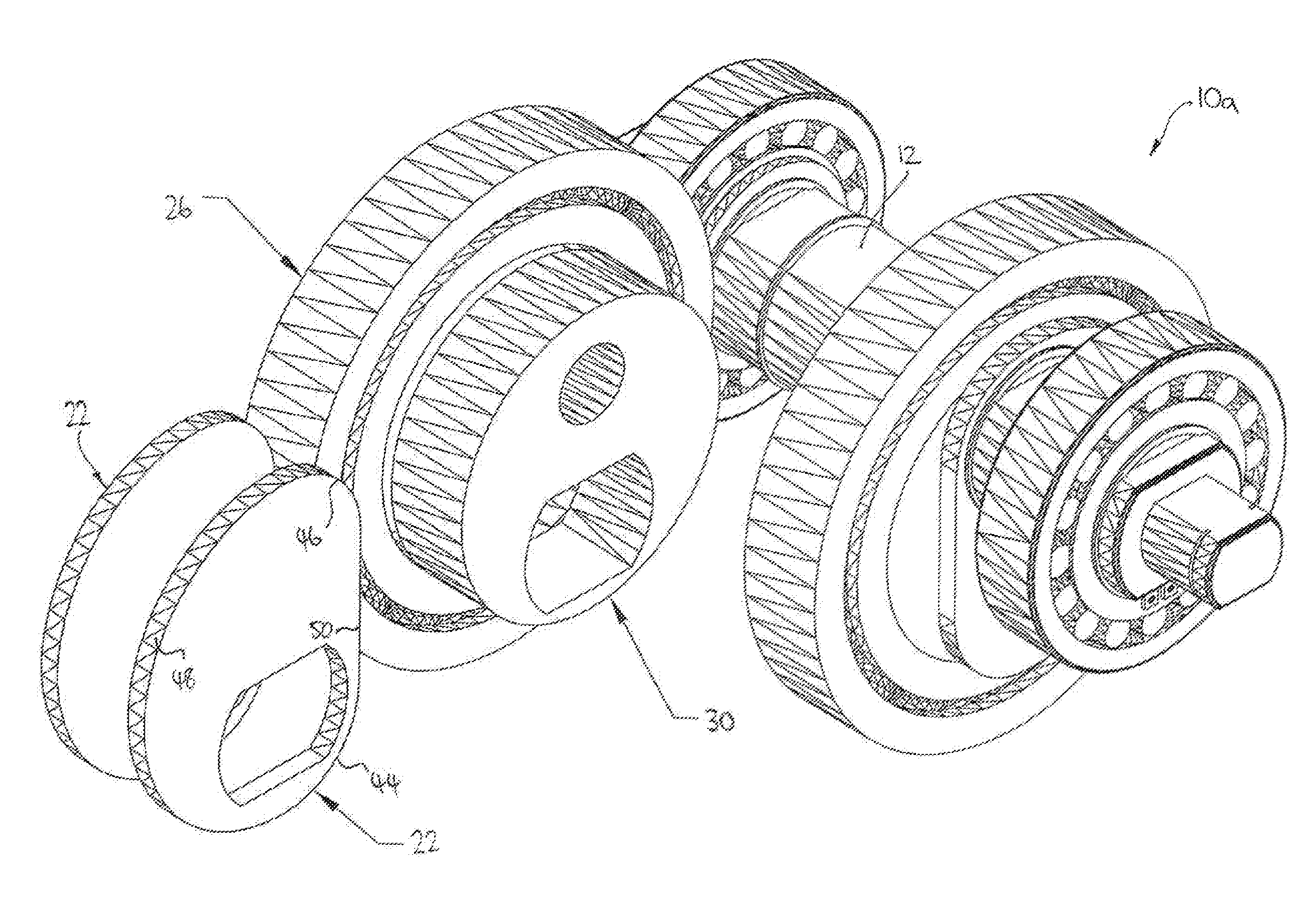 Desmodronic shaft and yoke assembly for translating linear to rotary motion