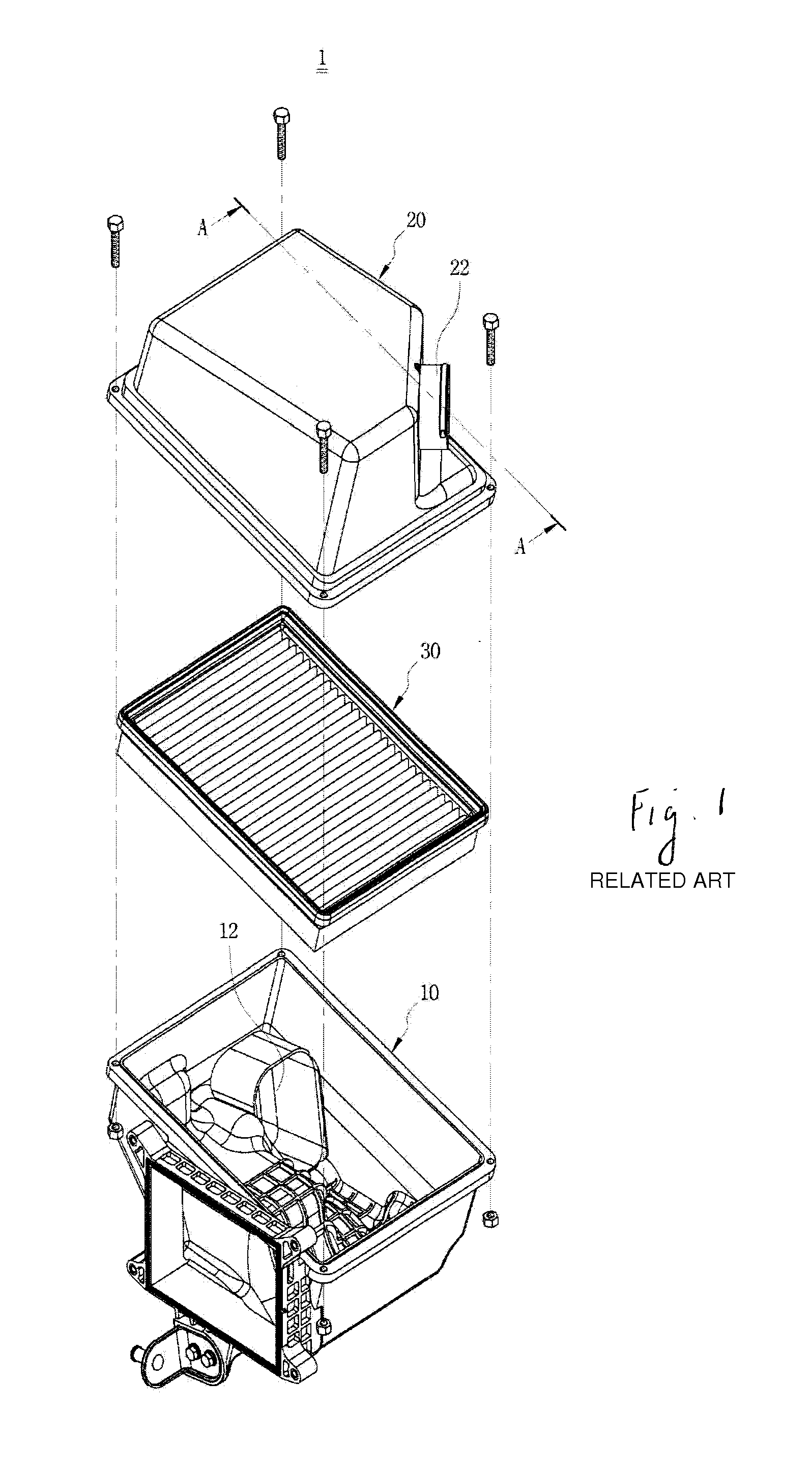 Air cleaner for vehicle