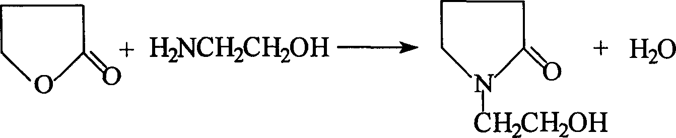 Gas-phase production of N-hydroxyethyl-pyrrolidone