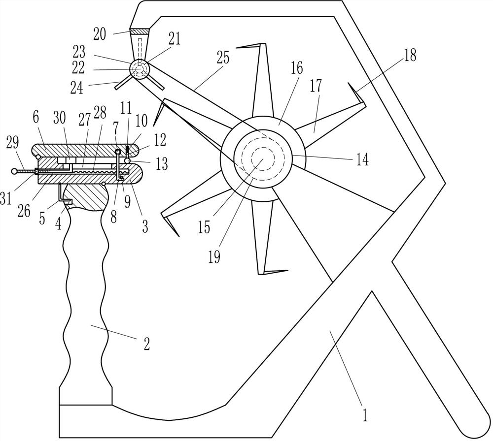 A wool impurity cleaning machine for textile production