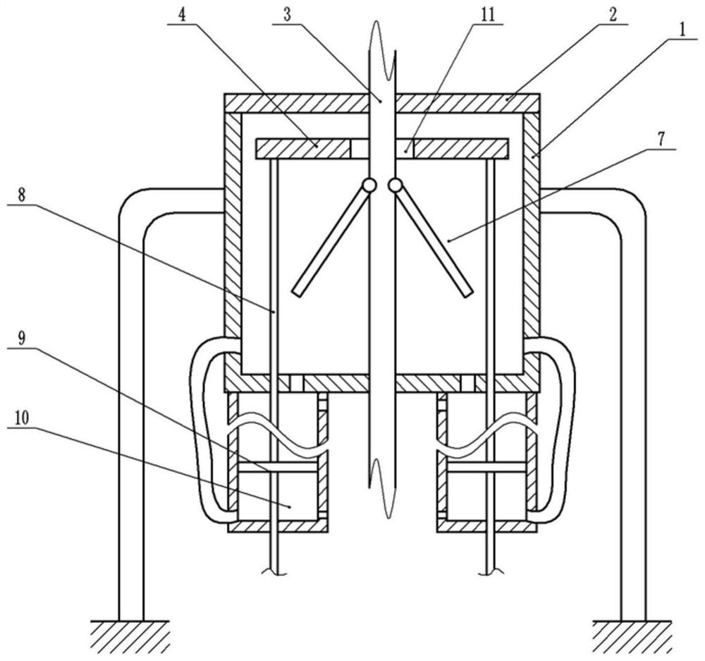 Disinfection device for food processing workshop