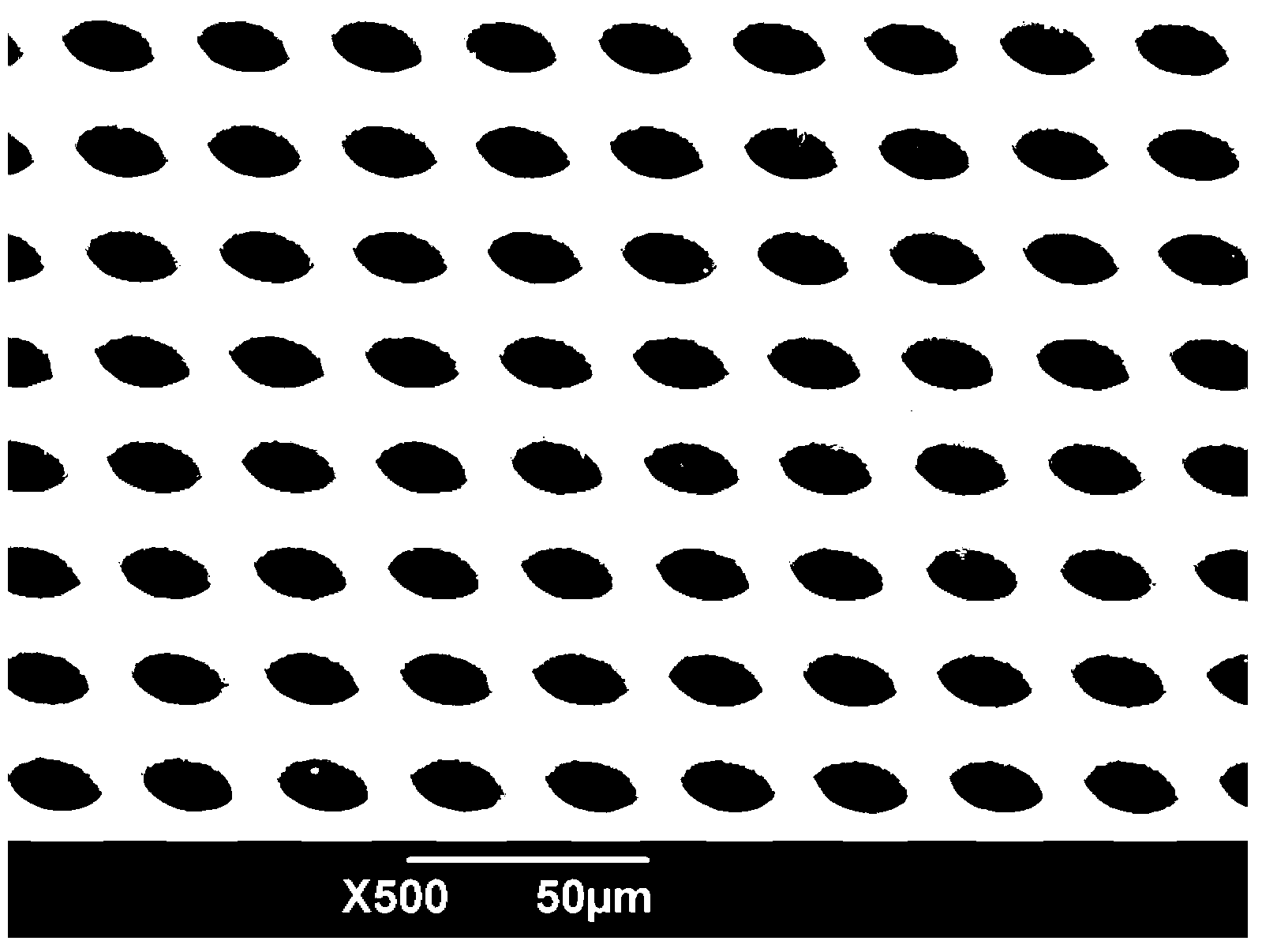 Method for preparing concave lens array structure on titanium dioxide inorganic-organic photosensitive composite film
