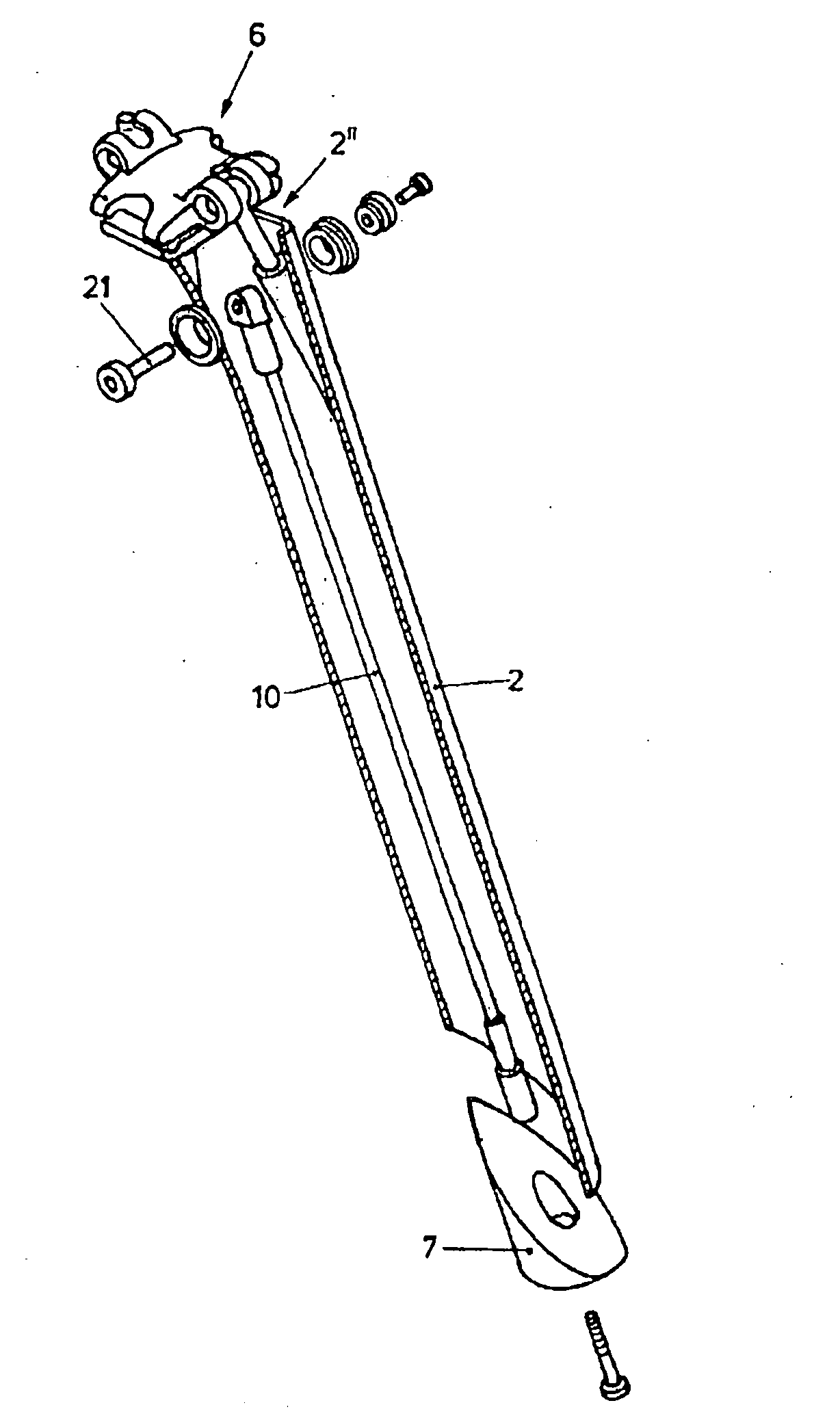 Support and holding device for bicycle saddle