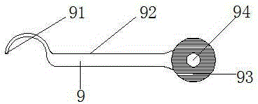 Locating mechanism for film feeding roll of laser packaging film pressing machine