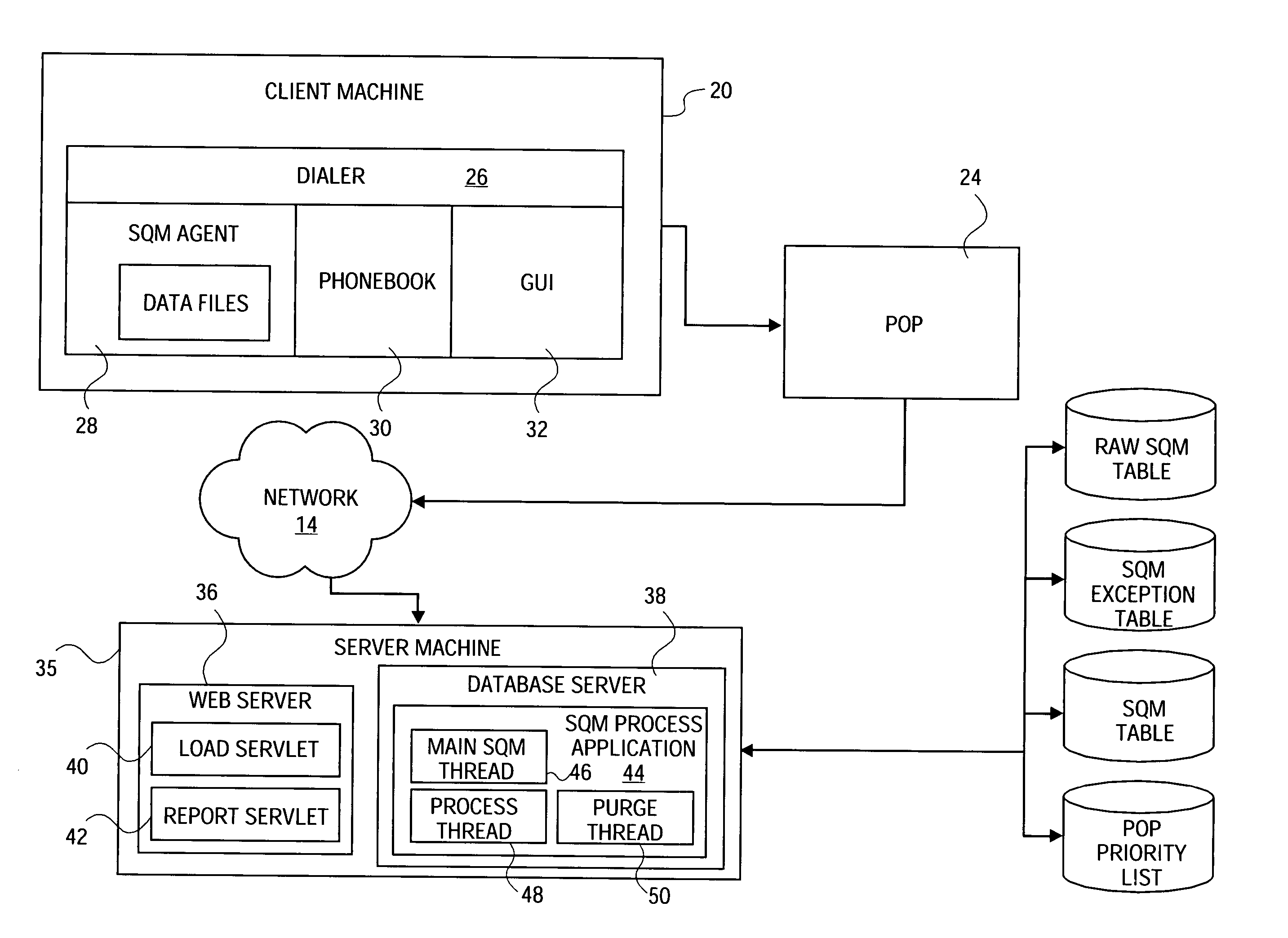 Method and system to manage a network connection application