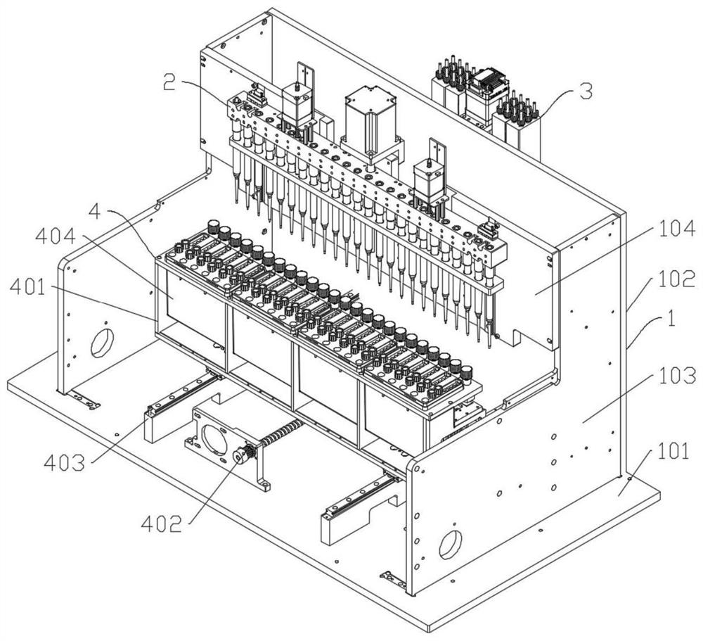 A liquid injection device for pcr system with self-replacing needles