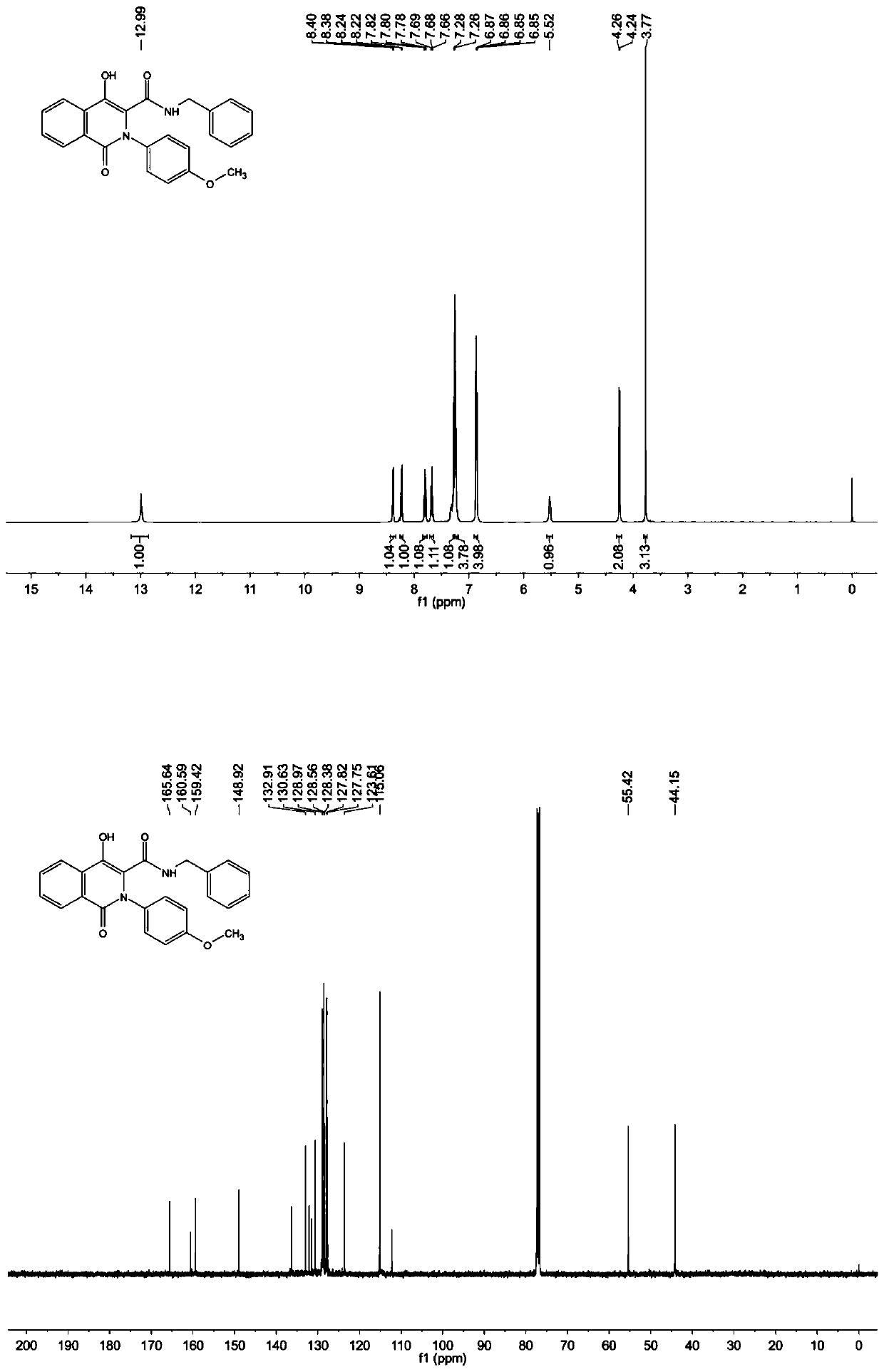A kind of synthetic method of 4-hydroxyquinolinone derivative and its application in antitumor research