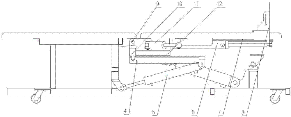 Hip joint stretch treatment training apparatus