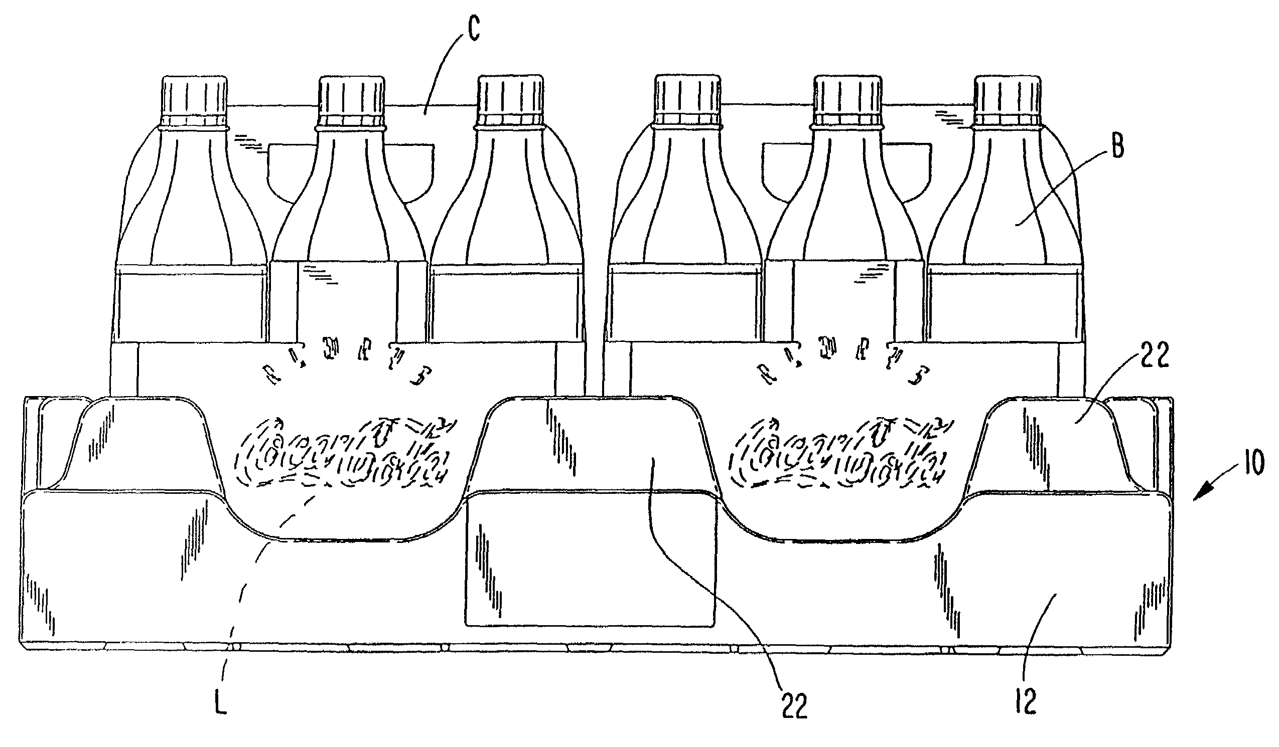 Nestable display crate for bottle carriers