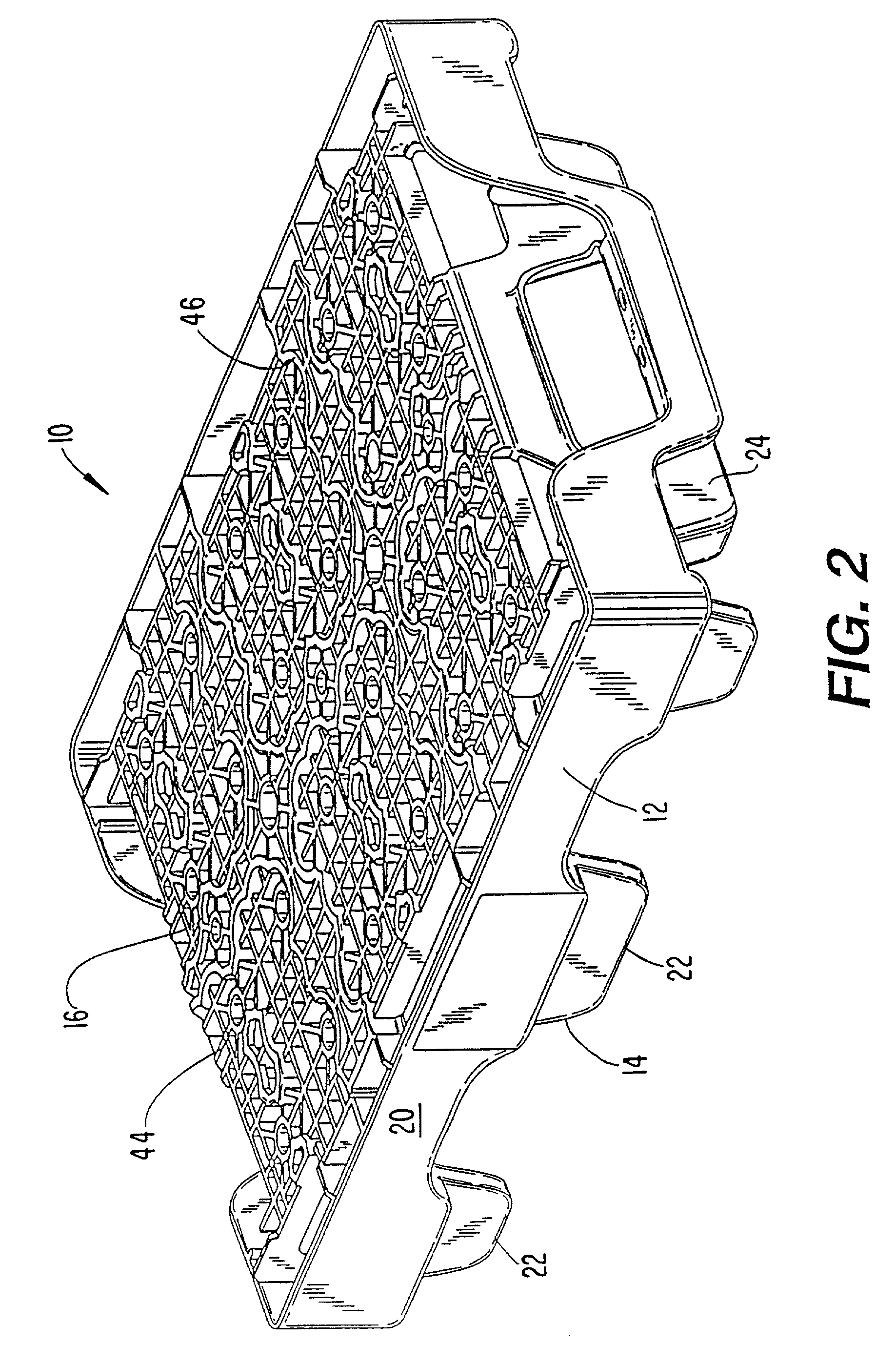 Nestable display crate for bottle carriers