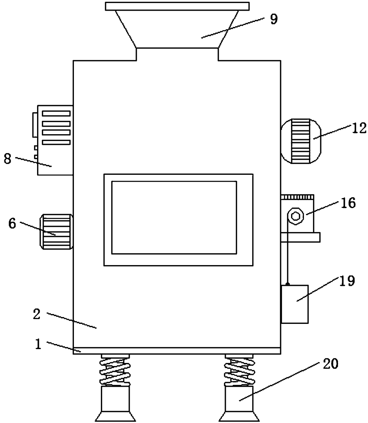 Easy-to-adjust automatic discharging device for animal husbandry and breeding