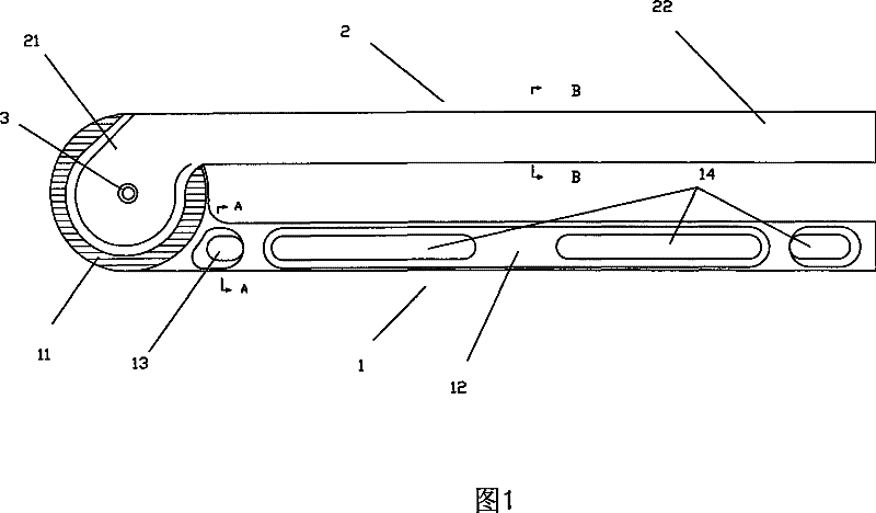 Bevel gauge for adjusting angle