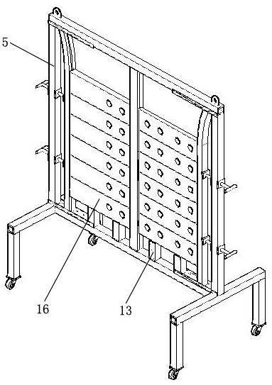 Movable support for spraying and curing bolt connection friction test plate and manufacturing method thereof