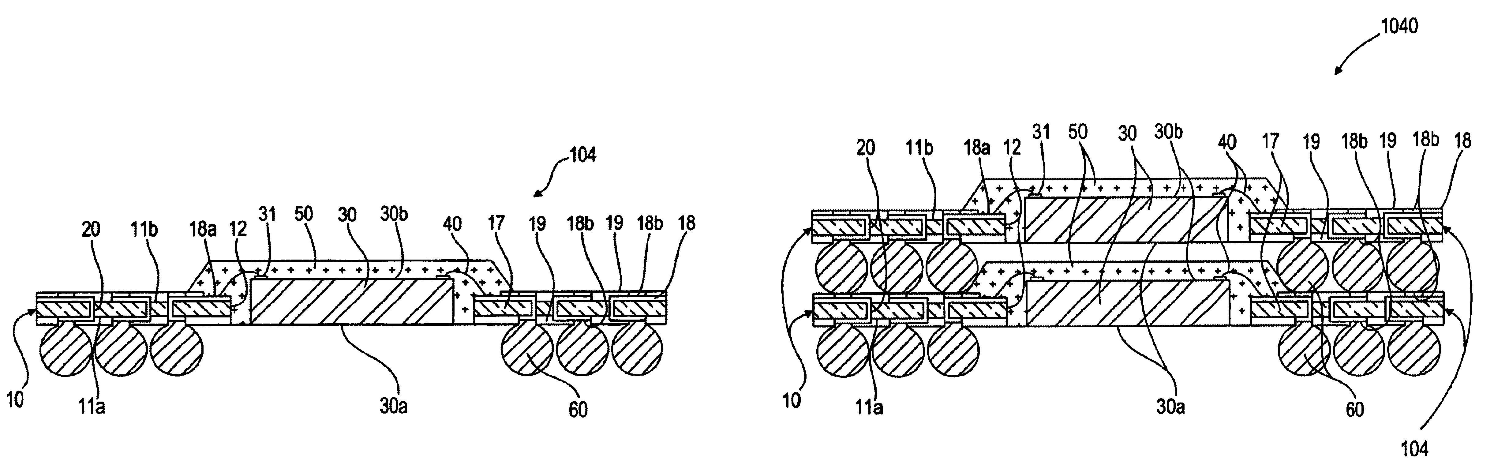 Semiconductor package having semiconductor chip within central aperture of substrate