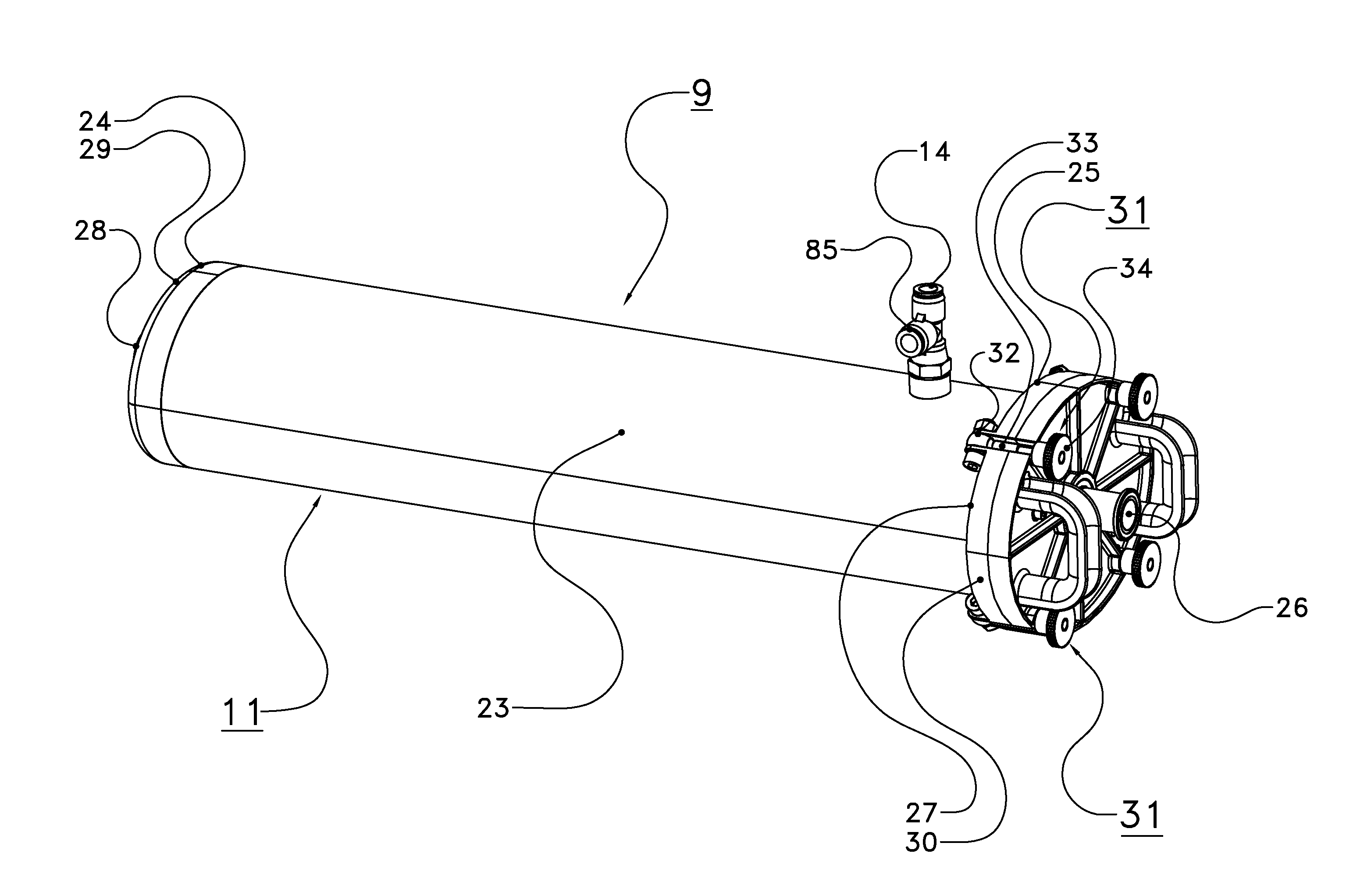 Milking installation with milk pump