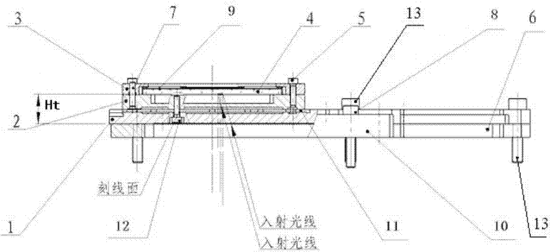 Spectral surface resetting device of hyperspectral imager