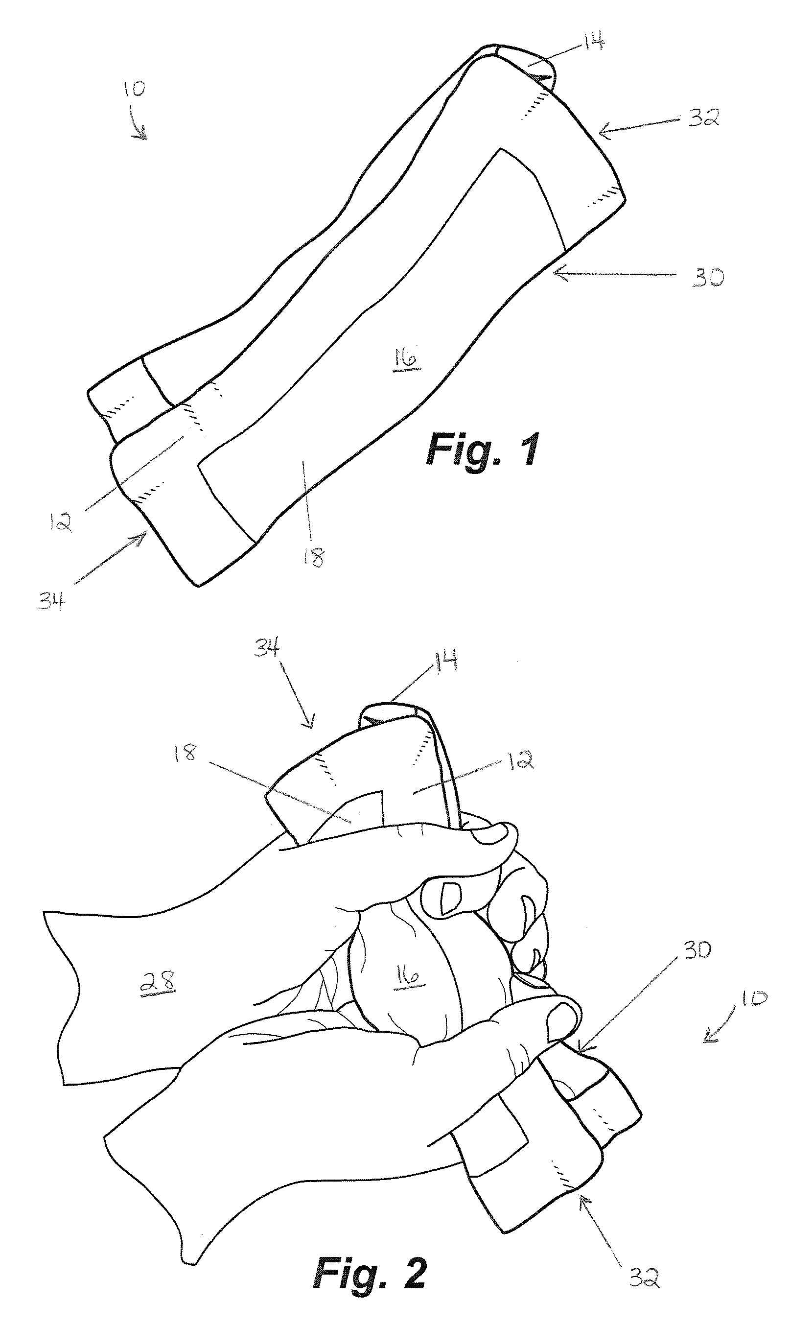 Portable cleaning device for golf equipment and method therefor