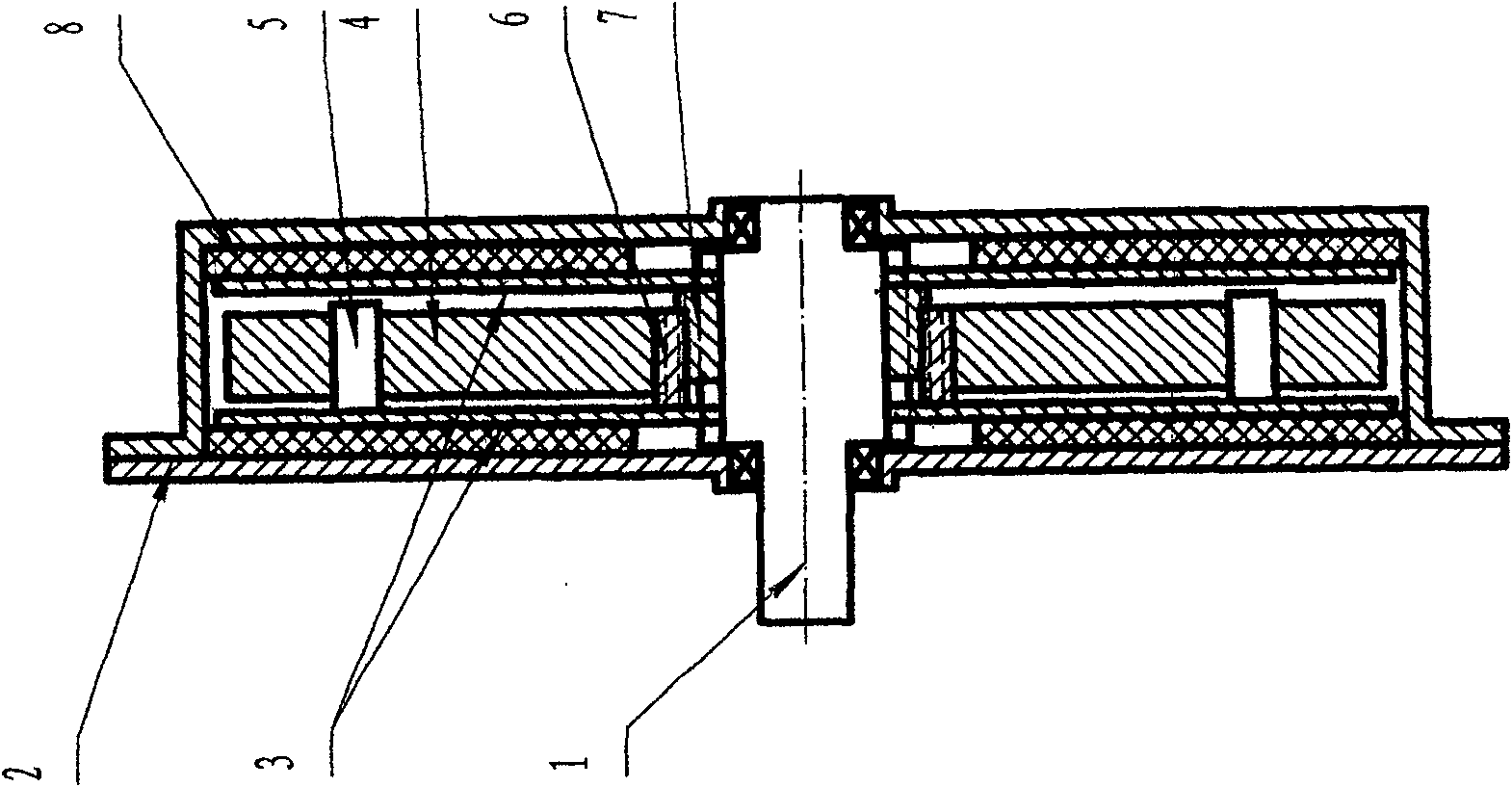 Implementing method of double plane damping centrifuge speed limiting and speed limiter and steady reducing device