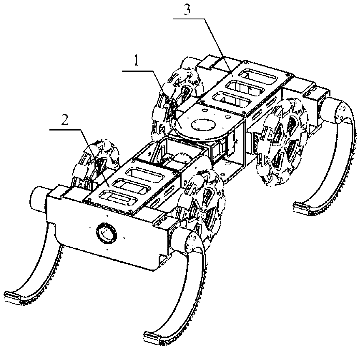 Wheel leg type mobile robot with flexible trunk