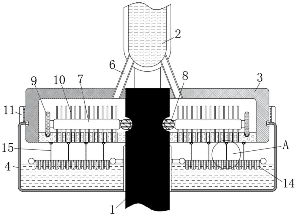 Plastic forming material pretreatment auxiliary device capable of efficiently improving melt uniformity