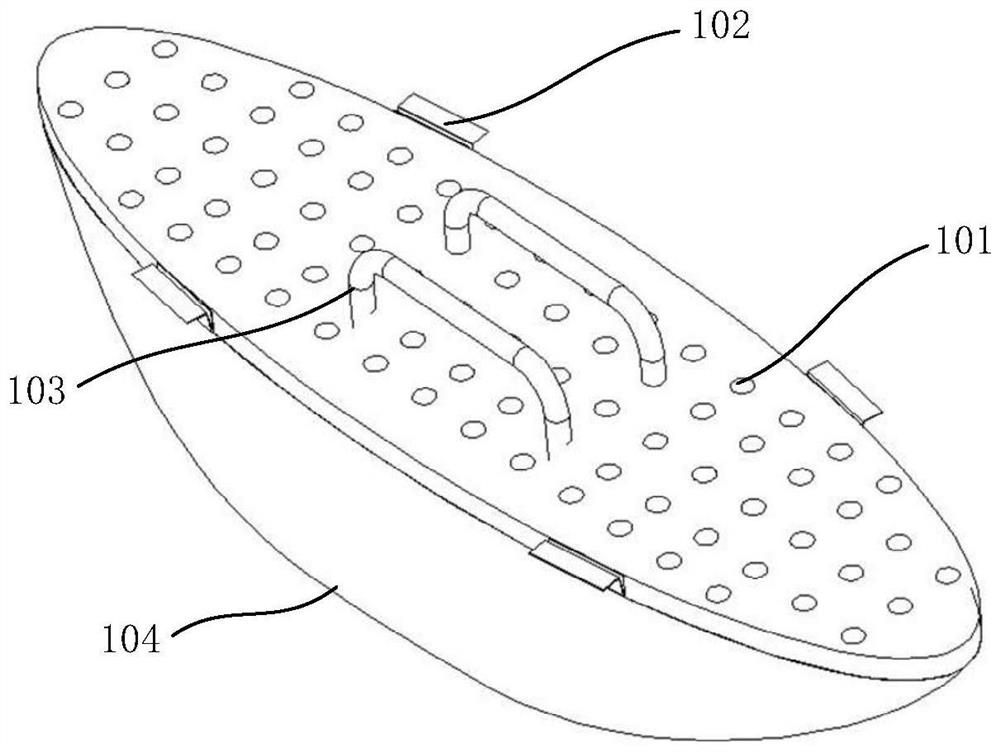 Marine anti-backflow floor drain and installation method