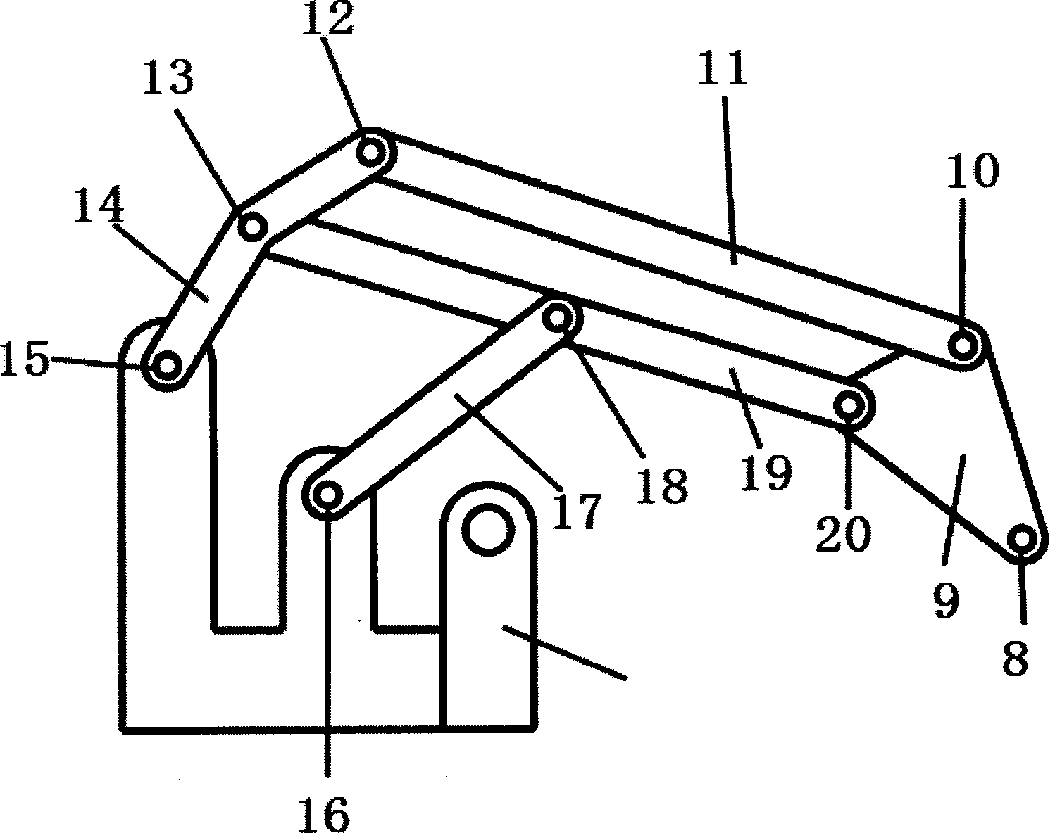 Two-DOF (degree of freedom) controllable mechanical loading mechanism
