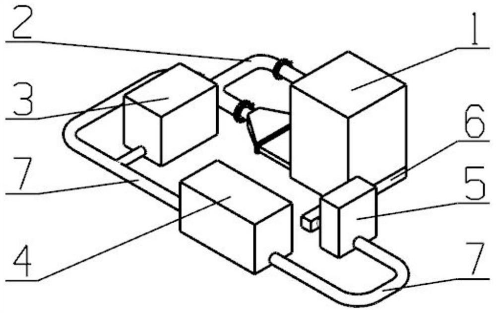 A visual 3D printing equipment circulation filtration system simulation device and method