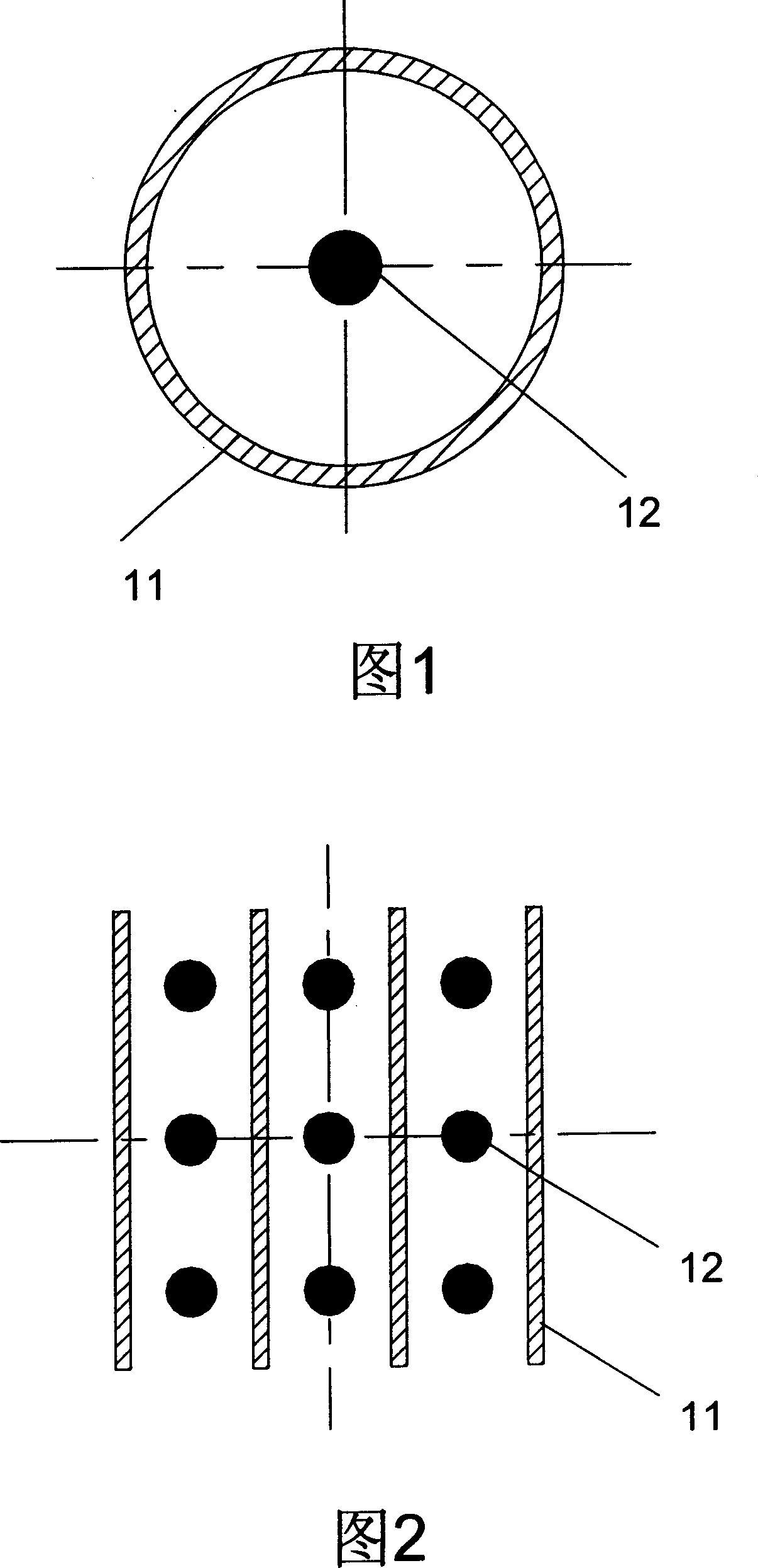 Thin plate combined type photocatalyst carrier structure