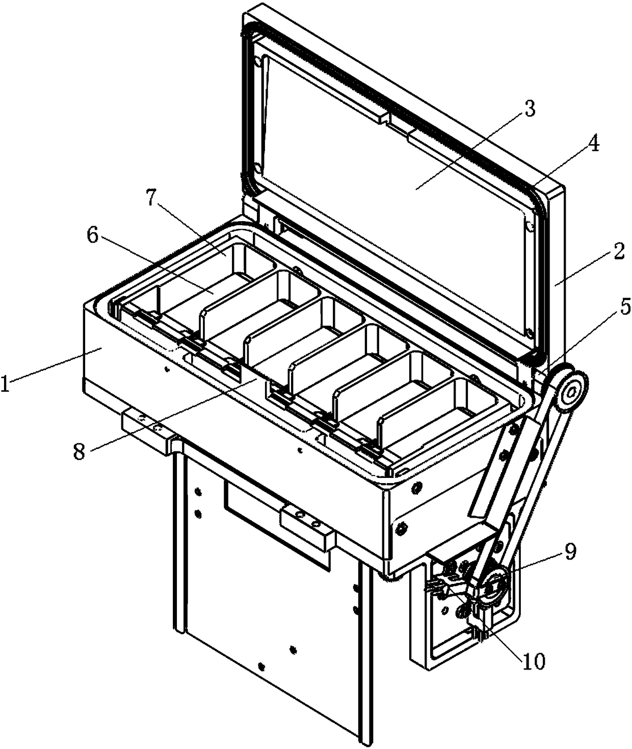 Improved structure of sample staining module of automatic slide stainer