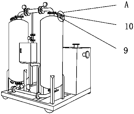 Industrial oxygen generator with excellent dehydration and drying effects