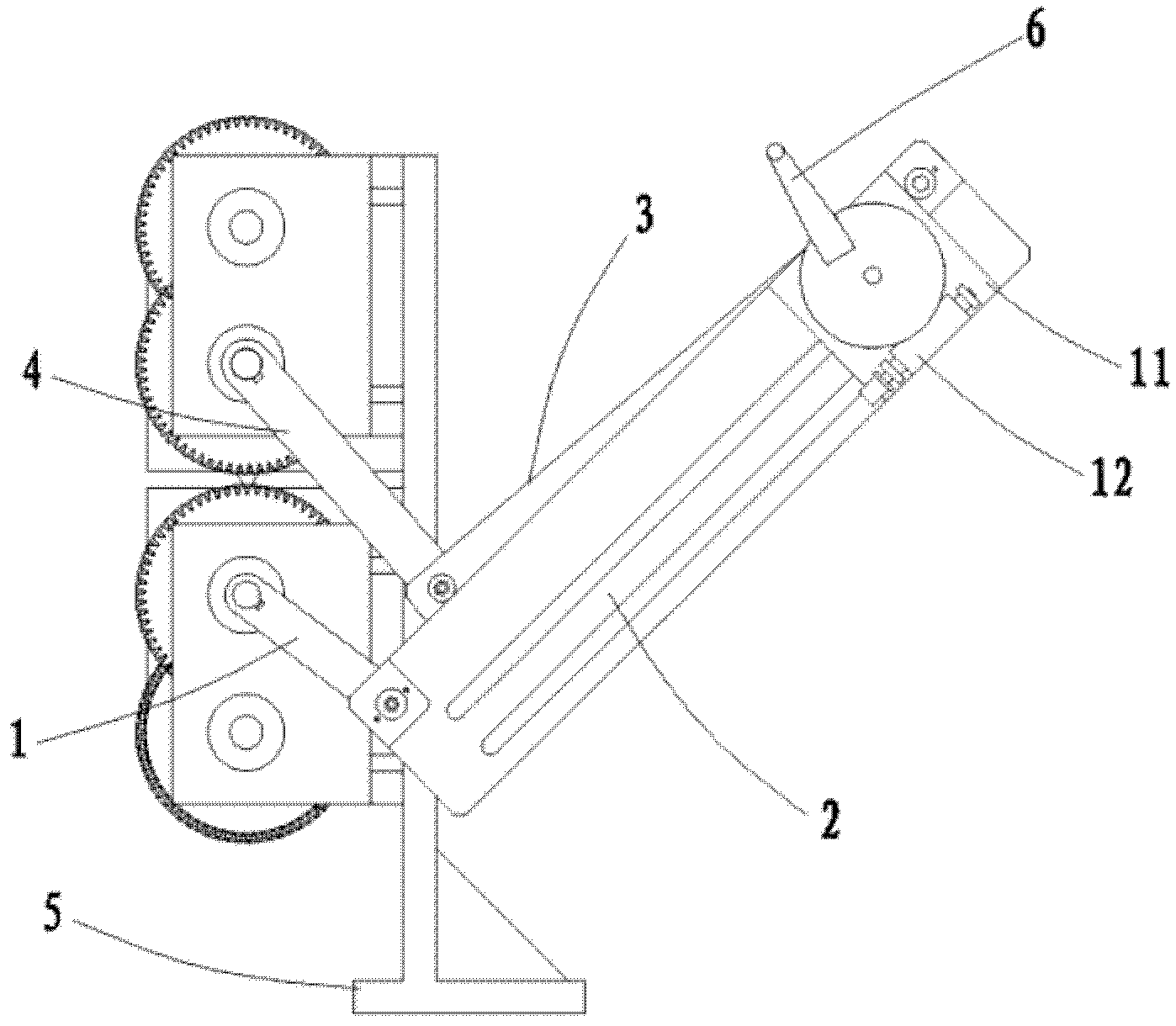 Rehabilitation training device capable of straightly moving forwards and backwards as well as upwards and downwards