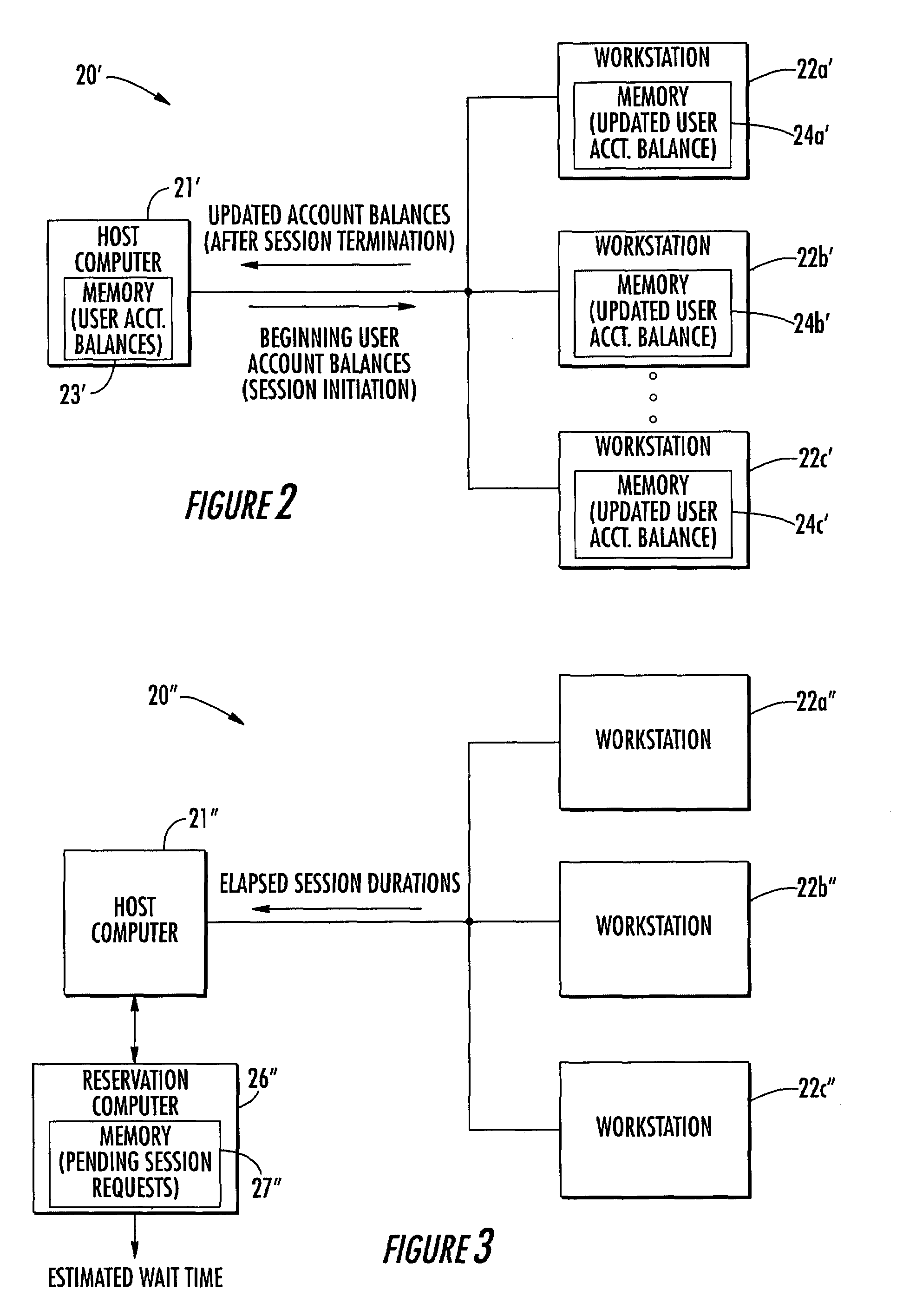Computer reservation and usage monitoring system and related methods