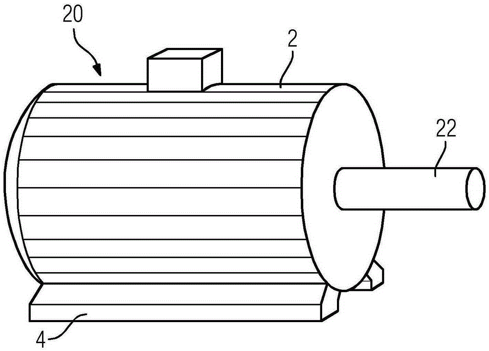 Mounting structure for an electric motor