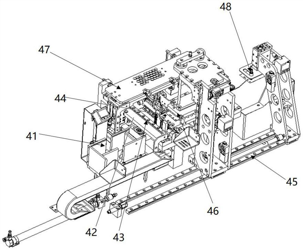 Key stripping feeding mechanism and working method thereof