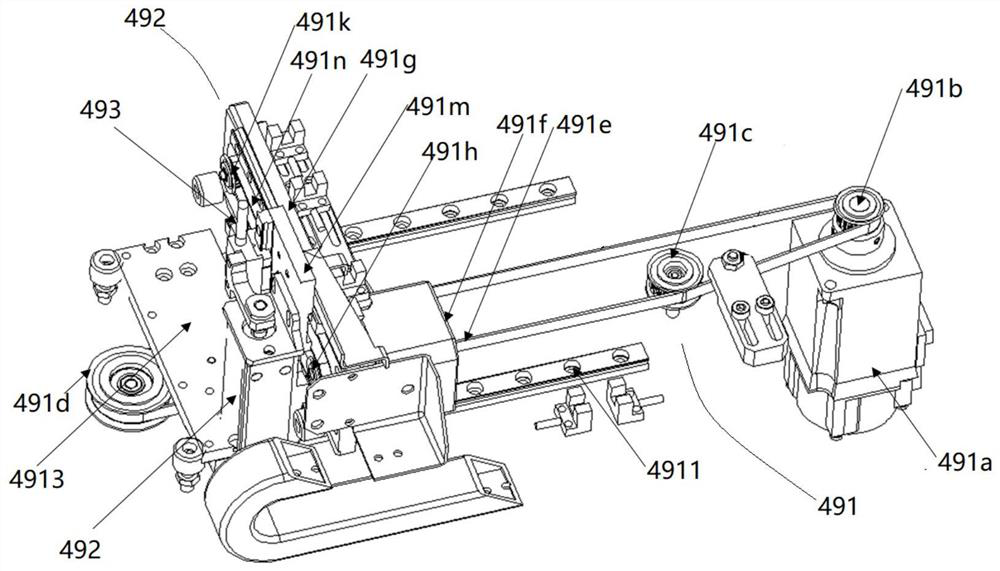 Key stripping feeding mechanism and working method thereof