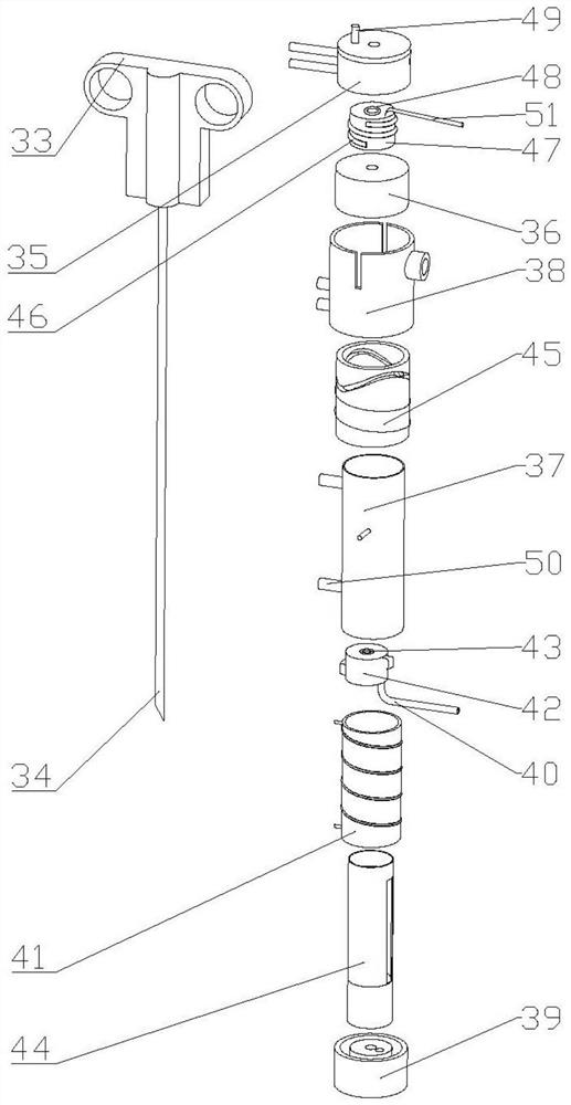 Needle insertion device for puncture needle