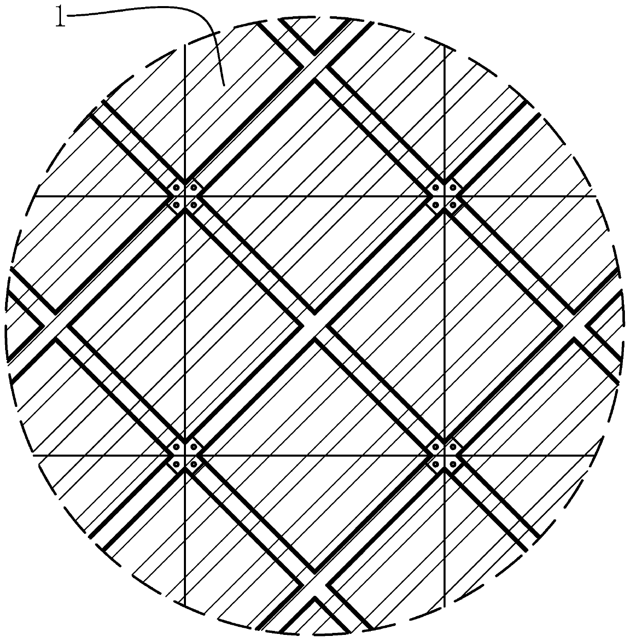 Building outer wall, auxiliary tool and mounting and dismounting method