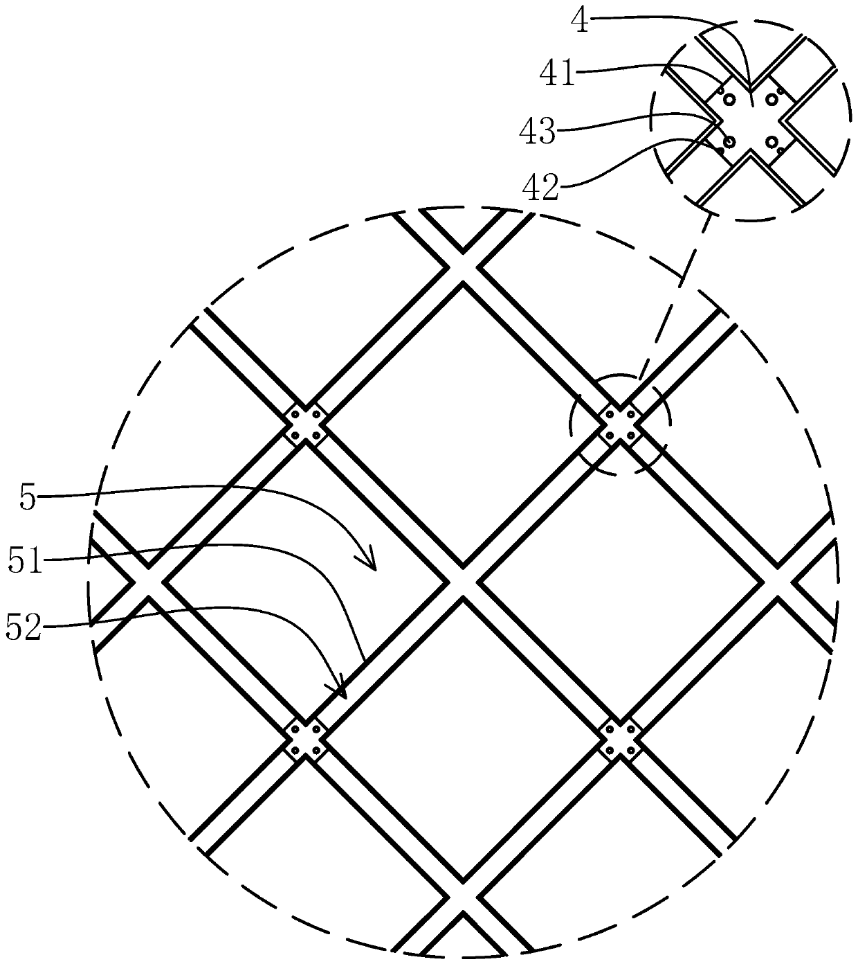 Building outer wall, auxiliary tool and mounting and dismounting method