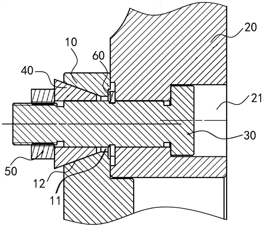 Centering structure and turbine test device having the same