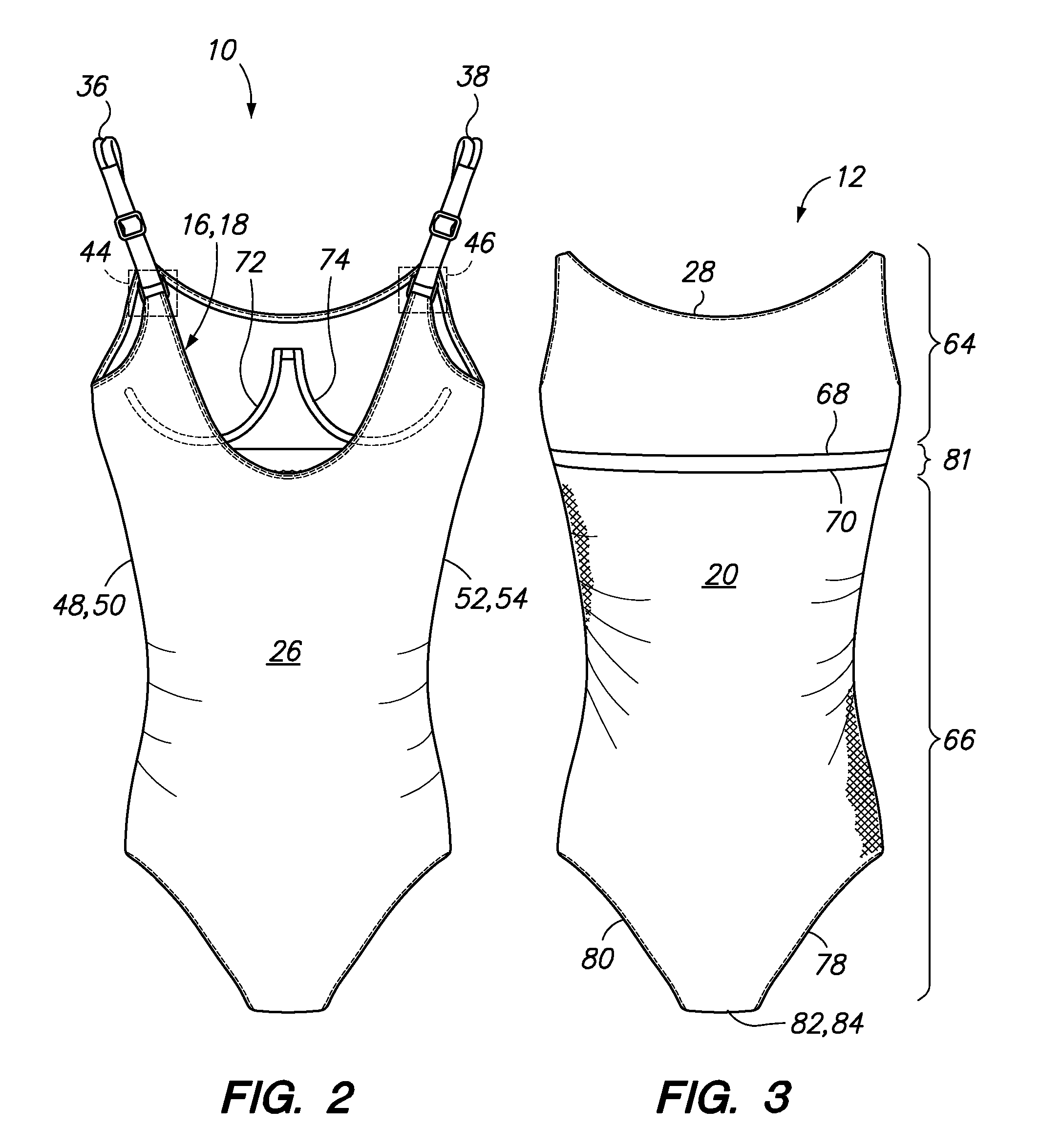 Free-floating dual layer swimsuit