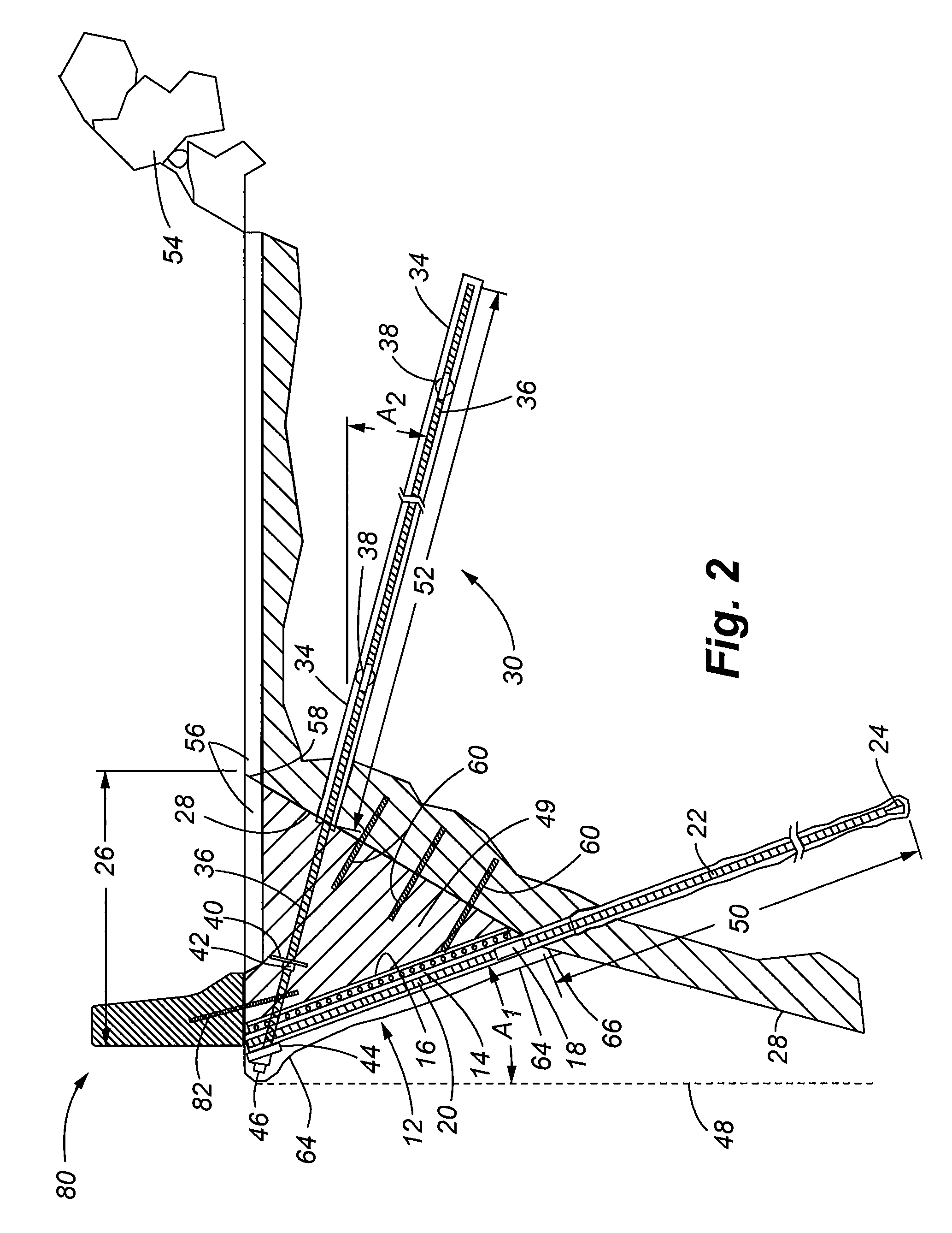 System and method for increasing roadway width incorporating a reverse oriented retaining wall and soil nail supports
