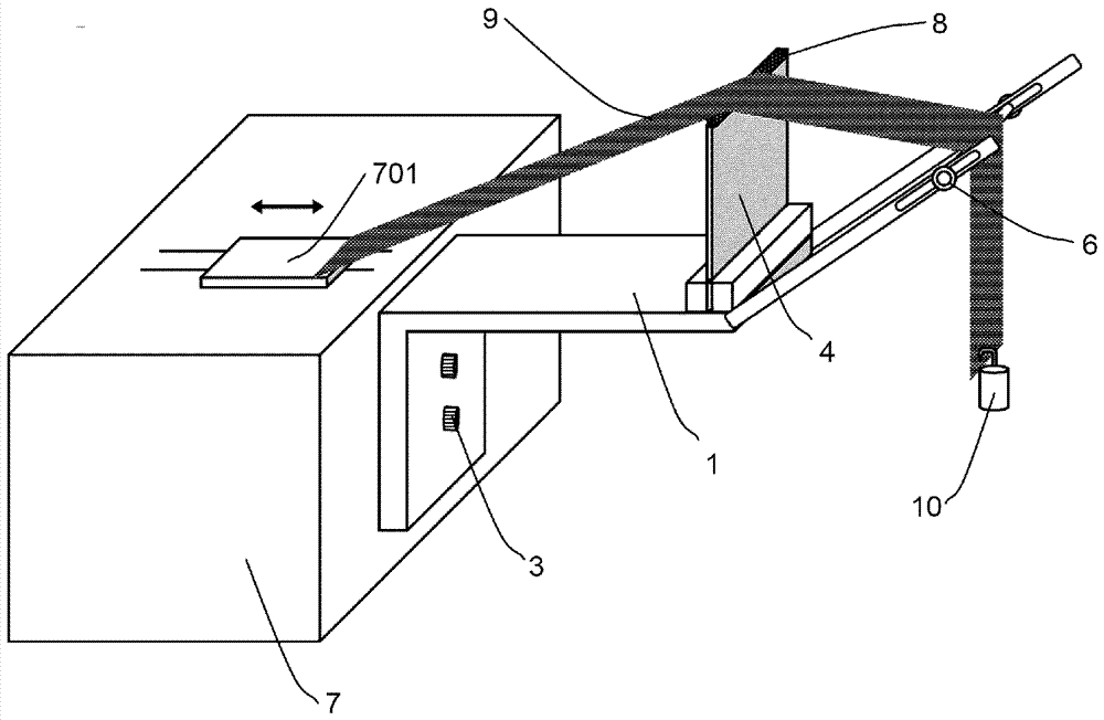 Automobile sealing strip wear resistant test device and test method