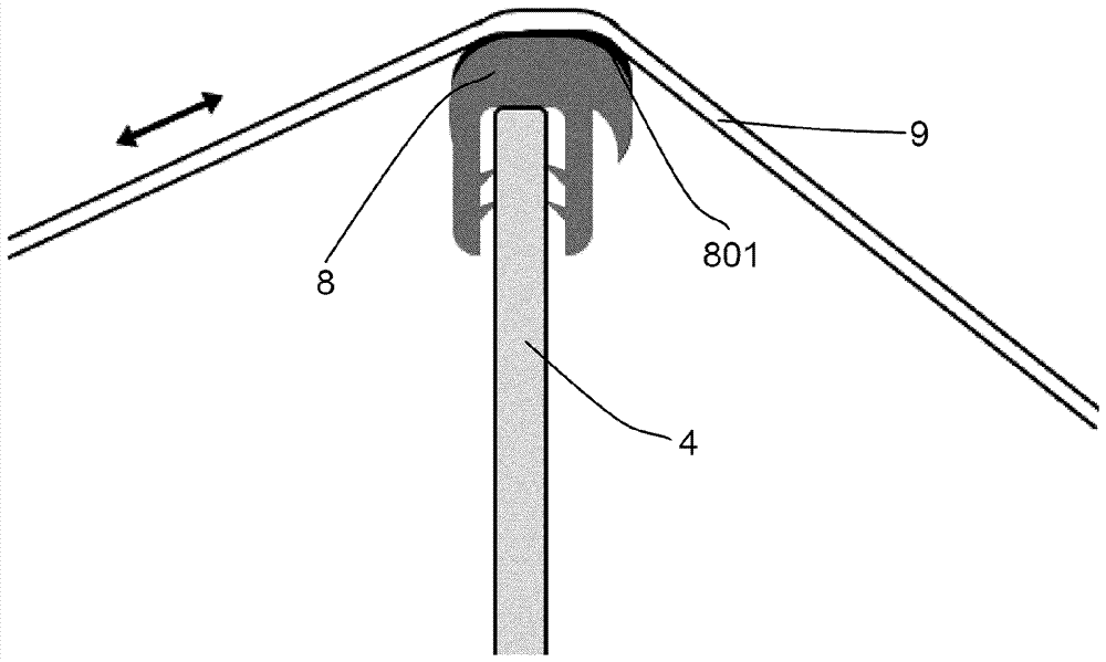 Automobile sealing strip wear resistant test device and test method