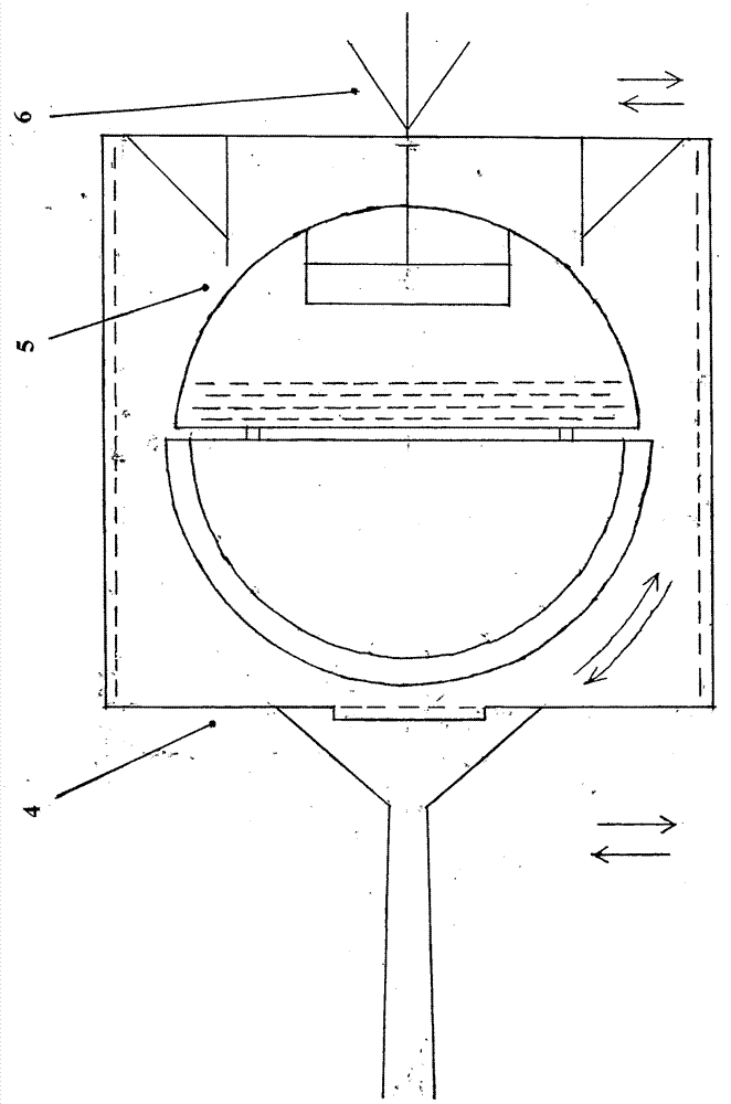 Practical main part device for main body of overhead overweight-mass liquid spontaneous flow non-stop machine