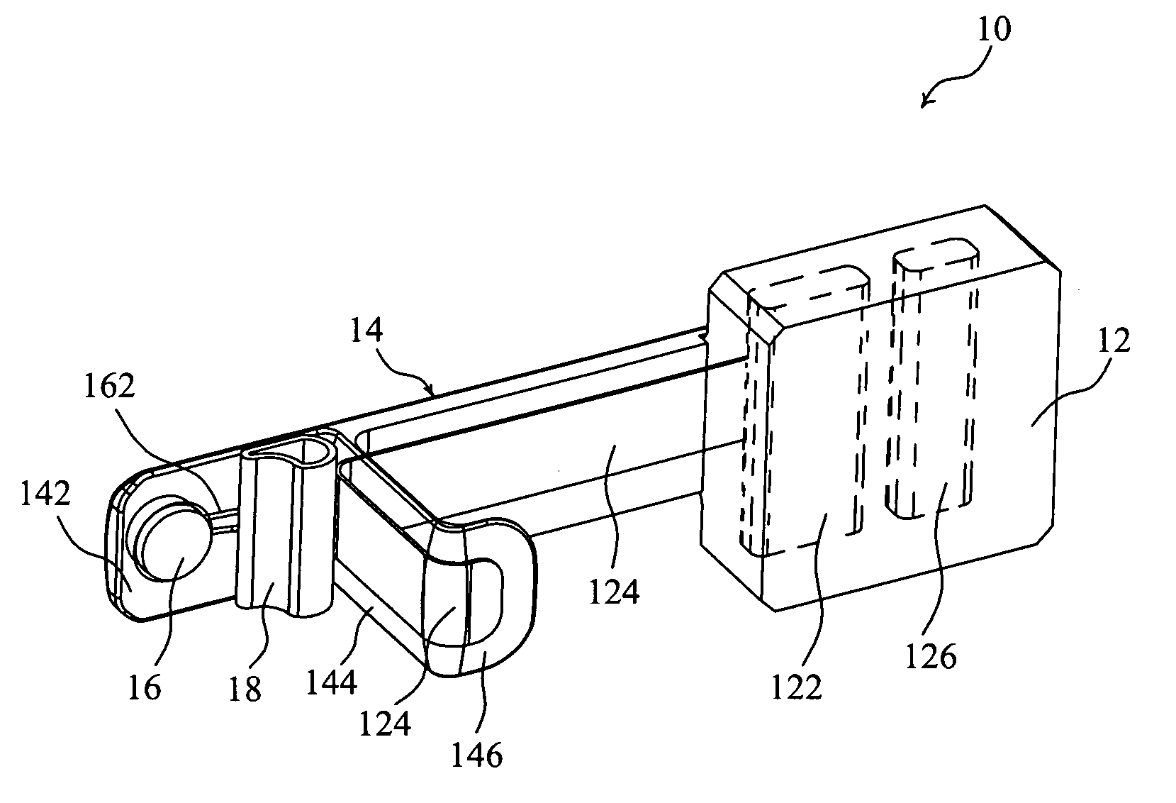 Hidden security device and container using the same