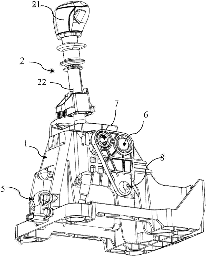 Manual gear shifter, manual gear shifter component and control method thereof